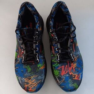 Brooks Men’s Adrenaline GTS 22 Athletic Shoes SZ 9.5 D Multicolor Graphic Design